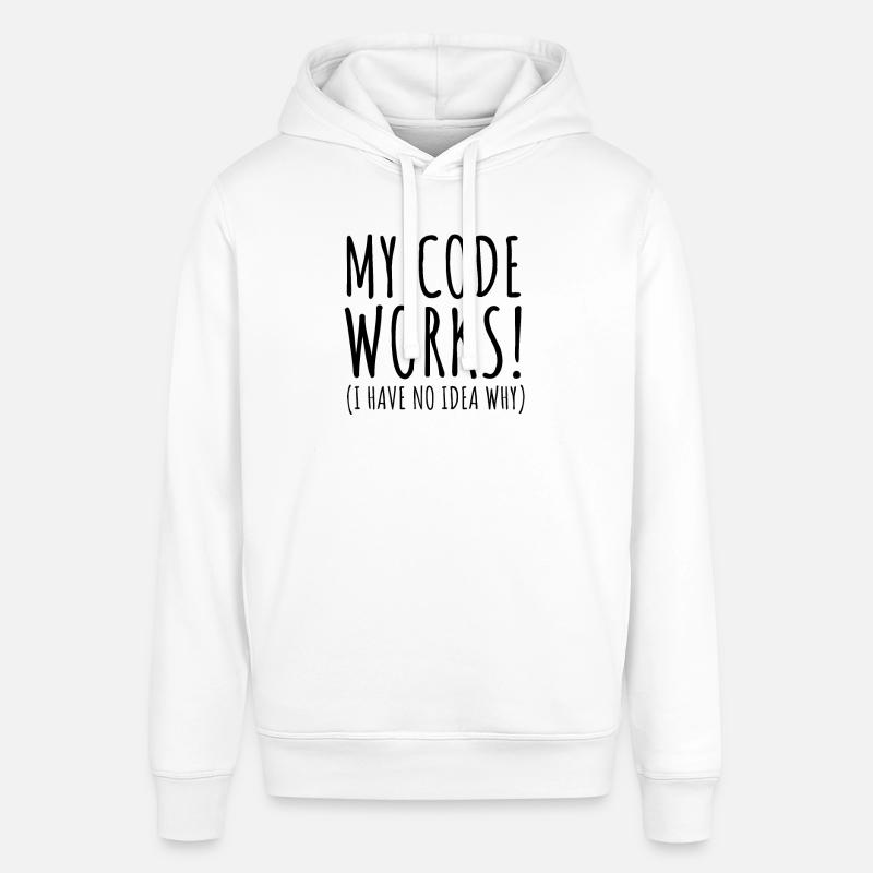 Mon code fonctionne - Sweat à capuche SOUNDER Stanley/Stella Unisexe - blanc