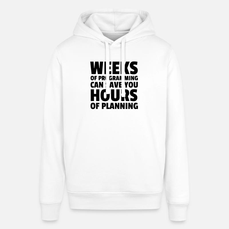 Plan your programming. - Stanley/Stella Unisex Hoodie SOUNDER - Weiß