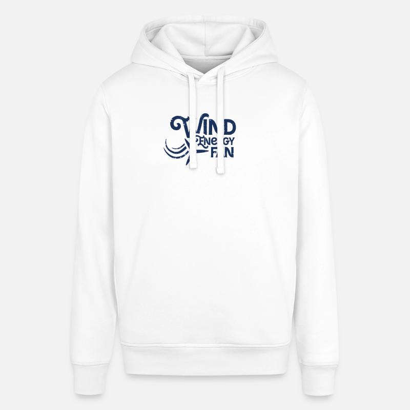 Énergie éolienne éolienne énergie éolienne - Sweat à capuche SOUNDER Stanley/Stella Unisexe - blanc