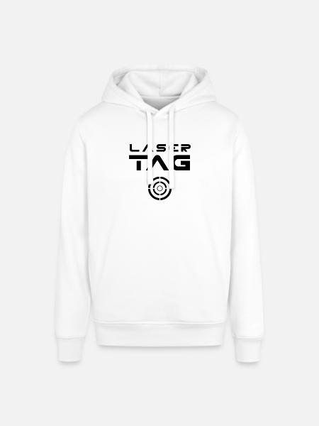 Étiquette laser - Sweat à capuche SOUNDER Stanley/Stella Unisexe - blanc
