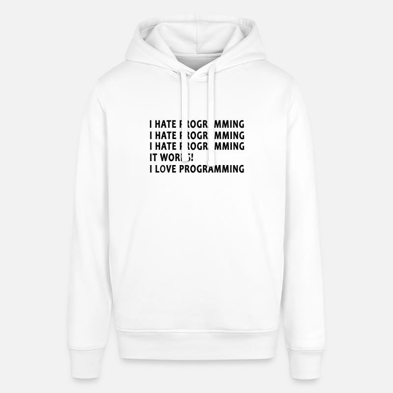 Programmierer Ich Hasse Programmieren - Stanley/Stella Unisex Hoodie SOUNDER - Weiß