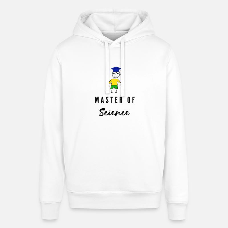 Master of Science Diplômé Université - Sweat à capuche SOUNDER Stanley/Stella Unisexe - blanc
