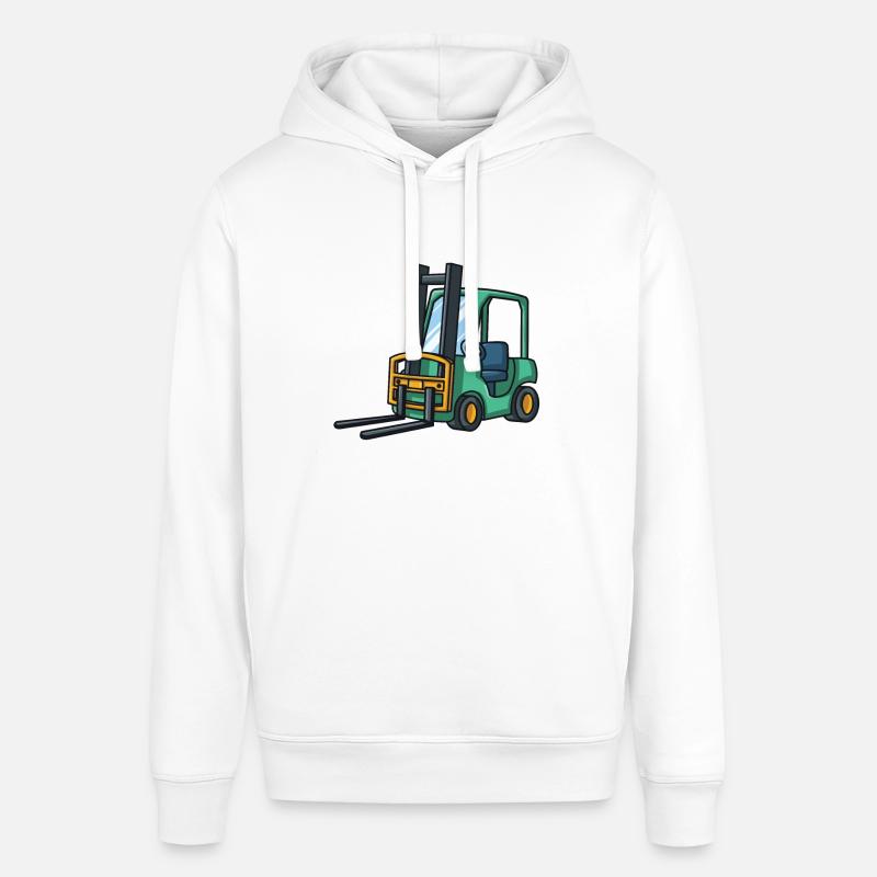 Chariots élévateurs design - Sweat à capuche SOUNDER Stanley/Stella Unisexe - blanc