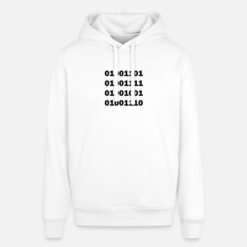 Binary code MOIN - Stanley/Stella SOUNDER Unisex Hoodie - white