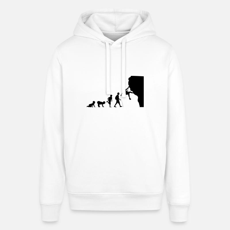 Kletternde Evolution - Stanley/Stella Unisex Hoodie SOUNDER - Weiß