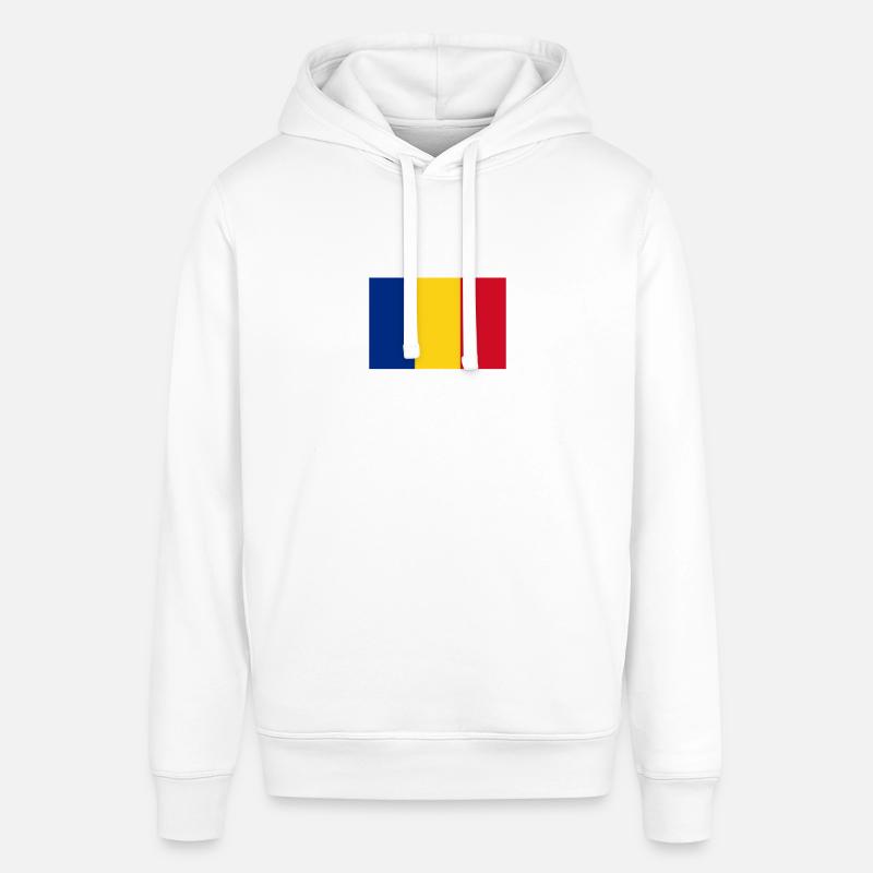 Roumanie drapeau roumain drapeau - Sweat à capuche SOUNDER Stanley/Stella Unisexe - blanc