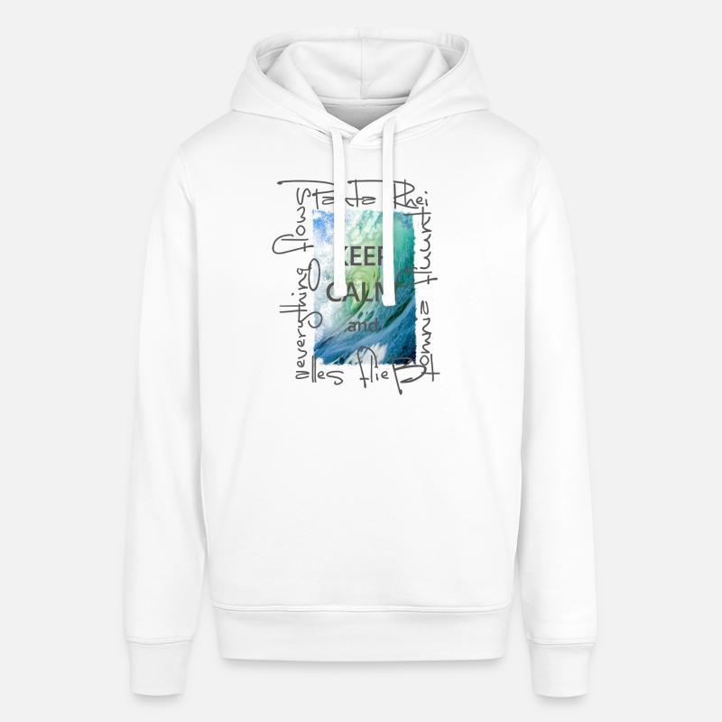 Keep calm and everything flows - Stanley/Stella SOUNDER Unisex Hoodie - white