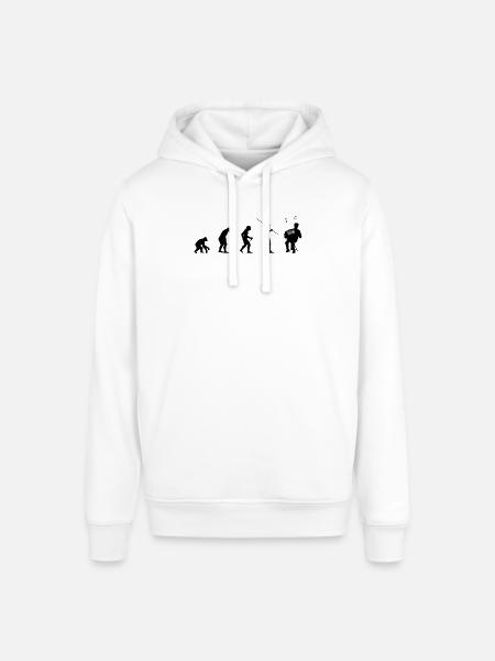 Ziehharmonika Evolution - Akkordeon Geschenkidee - Stanley/Stella Unisex Hoodie SOUNDER - Weiß