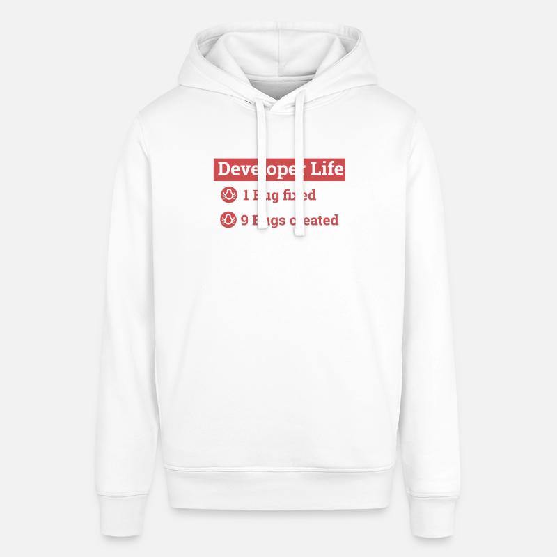 "Developer life" | Programmer, Programmer - Stanley/Stella SOUNDER Unisex Hoodie - white