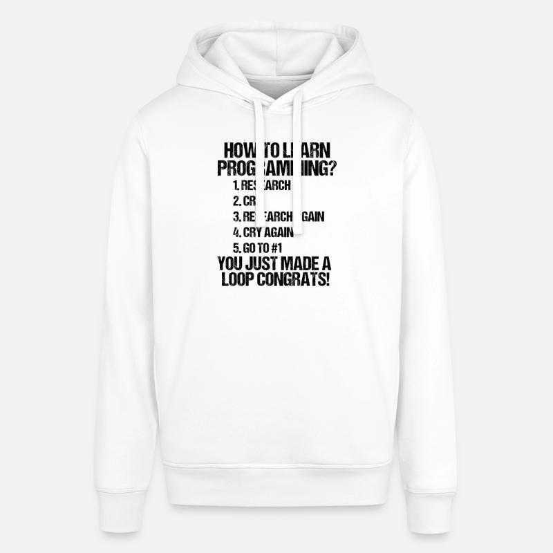 Comment devenir programmeur? - Sweat à capuche SOUNDER Stanley/Stella Unisexe - blanc