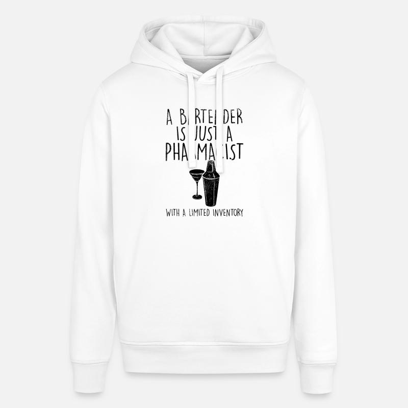 Bartender - Stanley/Stella SOUNDER Unisex Hoodie - white