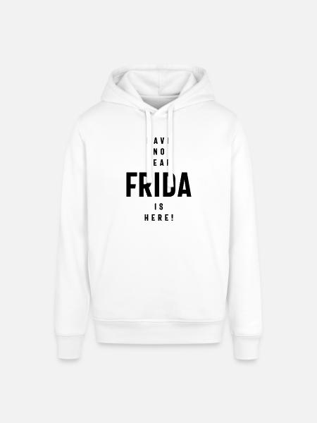 Frida Personalized Name Birthday Gift - Stanley/Stella SOUNDER Unisex Hoodie - white