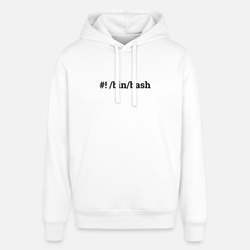 « bin/bash » | Admin, Informatique - Sweat à capuche SOUNDER Stanley/Stella Unisexe - blanc
