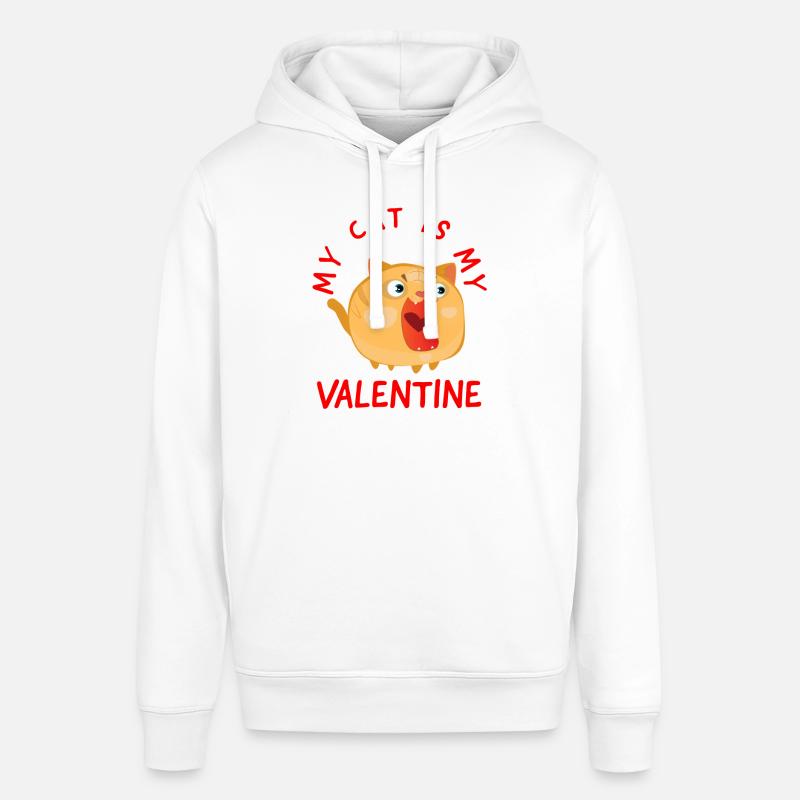 Saint-Valentin, Saint-Valentin, Saint-Valentin - Sweat à capuche SOUNDER Stanley/Stella Unisexe - blanc