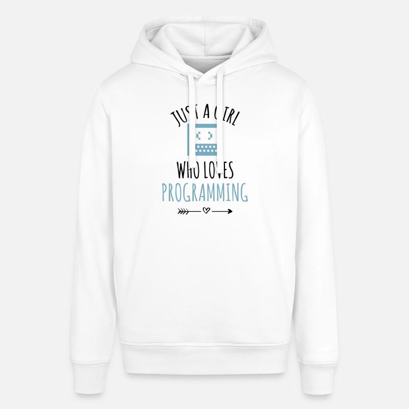 Programmer coding girl programming - Stanley/Stella SOUNDER Unisex Hoodie - white