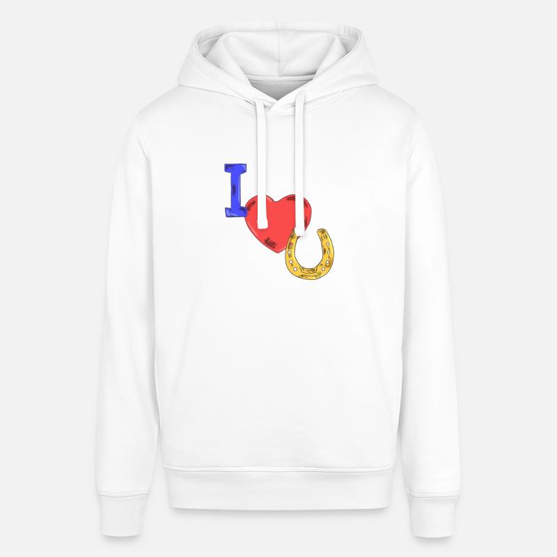 Idée cadeau chevaux - Sweat à capuche SOUNDER Stanley/Stella Unisexe - blanc