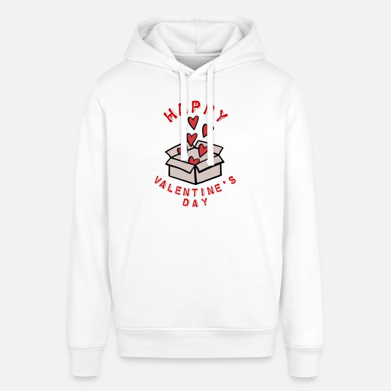 Saint-Valentin, Saint-Valentin, Saint-Valentin - Sweat à capuche SOUNDER Stanley/Stella Unisexe - blanc