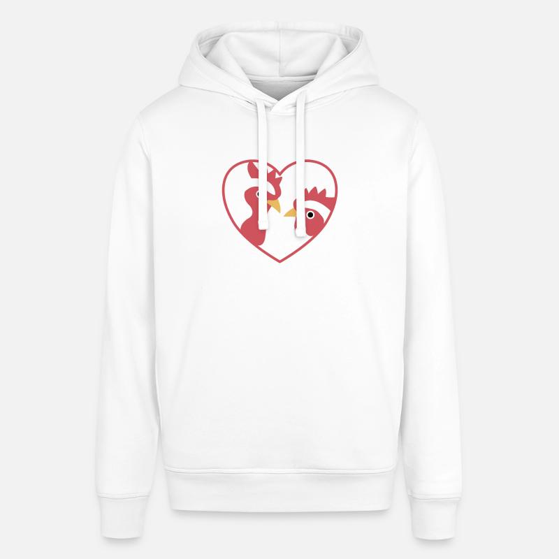 J’aime poulets mignons poulet - Sweat à capuche SOUNDER Stanley/Stella Unisexe - blanc
