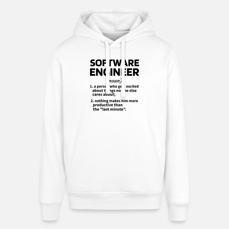 Softwareingenieur Software Engineer Techniker - Stanley/Stella Unisex Hoodie SOUNDER - Weiß