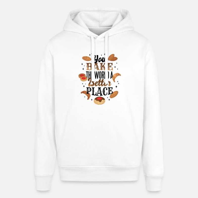 Cuisson Bake Better Place Cadeau - Sweat à capuche SOUNDER Stanley/Stella Unisexe - blanc