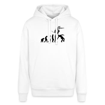 Snowboarding Snowboarders Evolution Snowboard - Sweat à capuche SOUNDER Stanley/Stella Unisexe - blanc - Devant - Alina (178cm) & Michal (187cm)