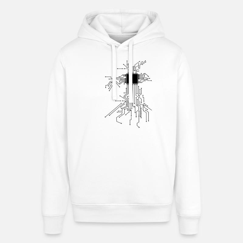 CPU Technik Nerd Computerchip Programmierer - Stanley/Stella Unisex Hoodie SOUNDER - Weiß