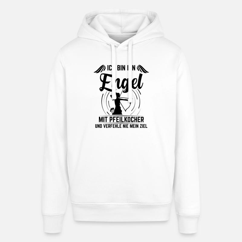 Bogenschützin Engel mit Pfeilköcher Bogenschießen - Stanley/Stella Unisex Hoodie SOUNDER - Weiß