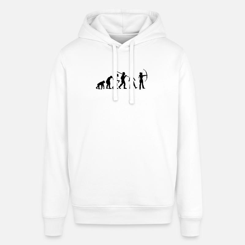 Frauen Bogenschießen Evolution Pfeil - Stanley/Stella Unisex Hoodie SOUNDER - Weiß