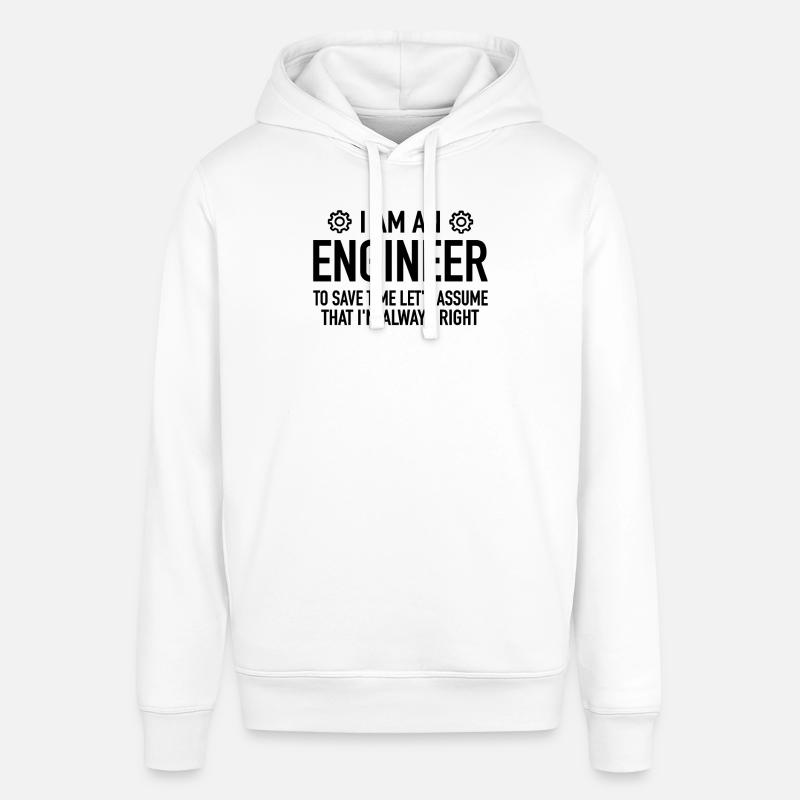 Engineer Spruch - Engineering Engineer Technician - Stanley/Stella SOUNDER Unisex Hoodie - white