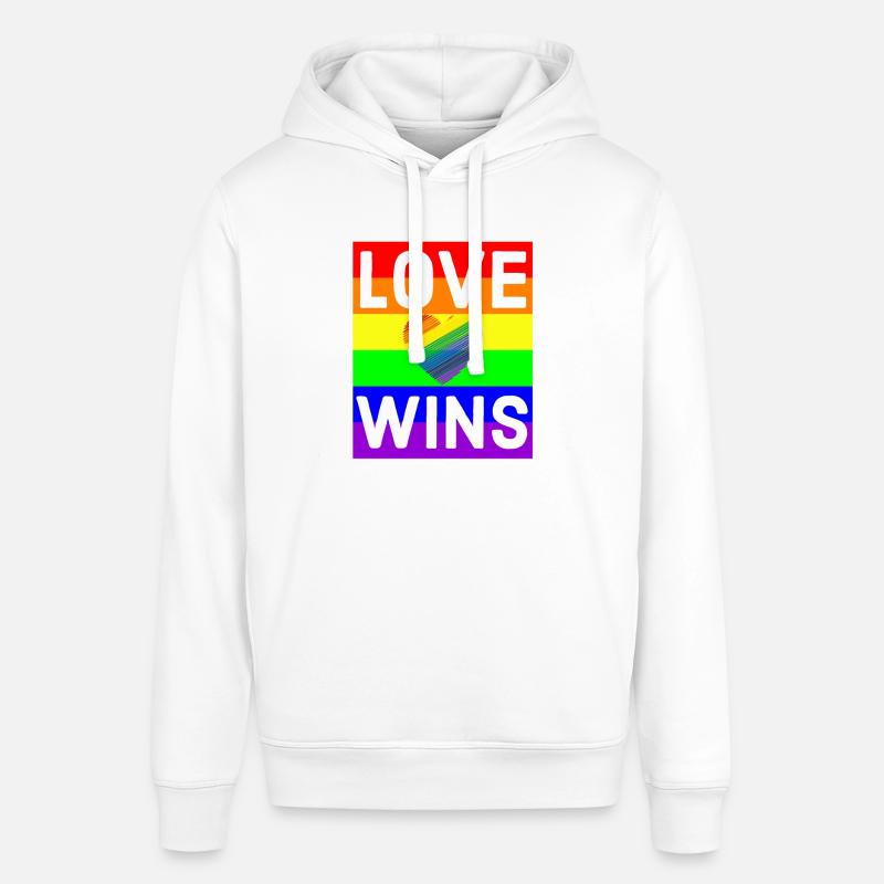 Regenbogen, Regenbogen, Regenbogen, Regenbogen, Regenbogen - Stanley/Stella Unisex Hoodie SOUNDER - Weiß