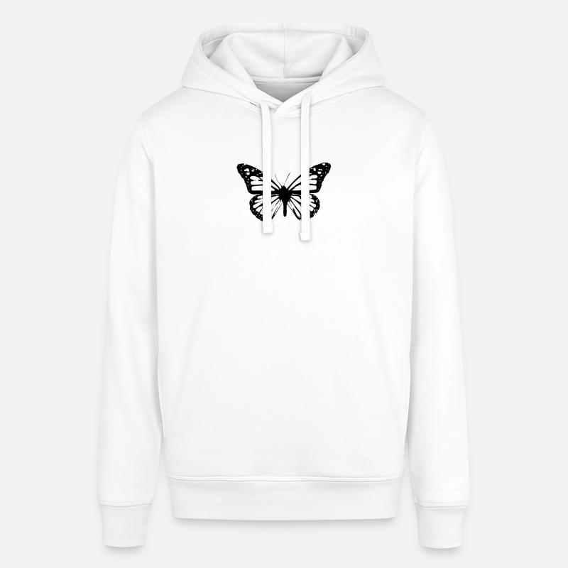 Papillons insectes papillons - Sweat à capuche SOUNDER Stanley/Stella Unisexe - blanc