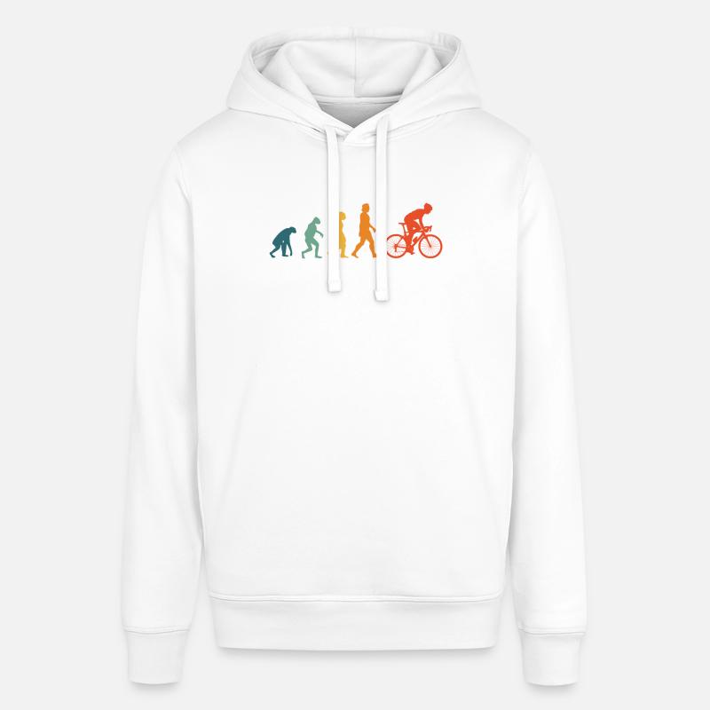 Vélo Evolution Rétro Cyclisme Cyclisme - Sweat à capuche SOUNDER Stanley/Stella Unisexe - blanc