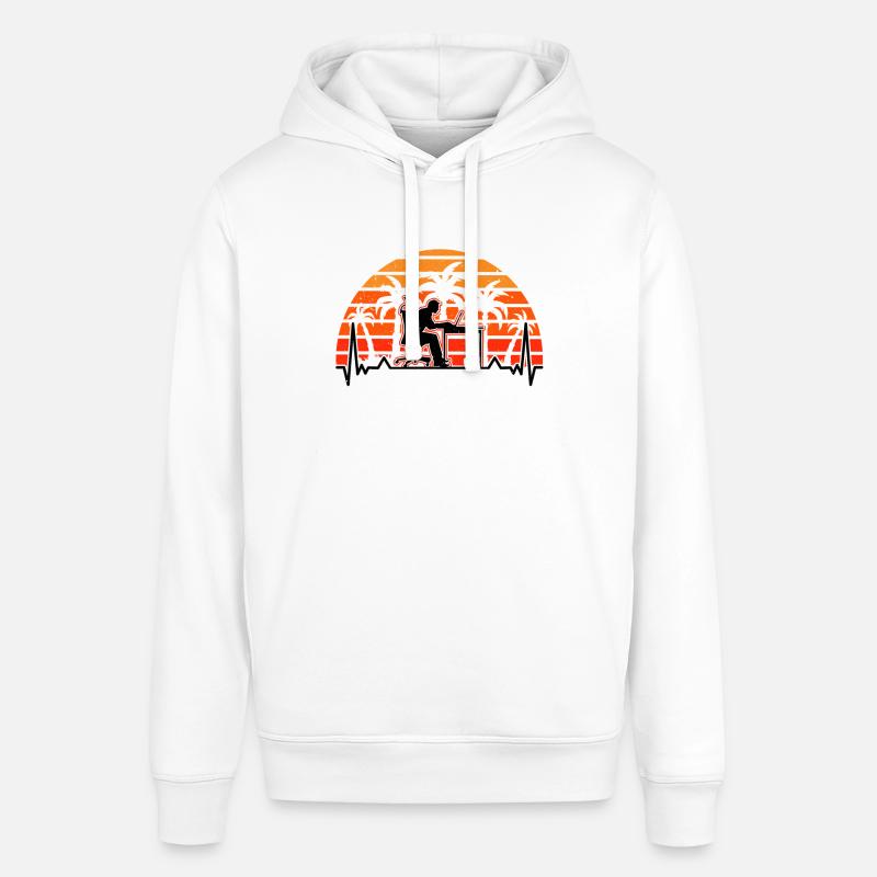 Informatiker Herzschlag Programmierer Computer - Stanley/Stella Unisex Hoodie SOUNDER - Weiß