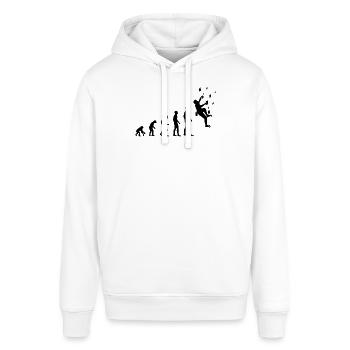 Kletterer Evolution Kletterwand Kletterhalle - Stanley/Stella Unisex Hoodie SOUNDER - Weiß - Vorne - Alina (178cm) & Michal (187cm)
