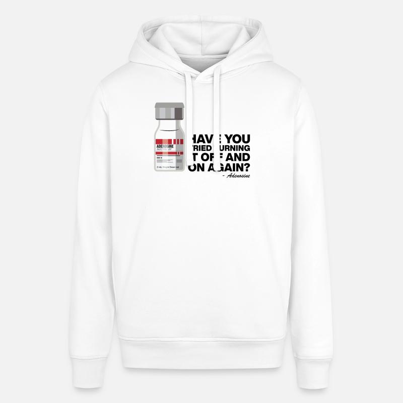 Avez-vous essayé de rallumer - adénosine - Sweat à capuche SOUNDER Stanley/Stella Unisexe - blanc