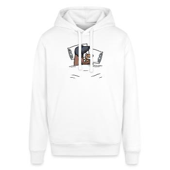 Bayerischer Gebirgsschweißhund - Stanley/Stella Unisex Hoodie SOUNDER - Weiß - Vorne - Alina (178cm) & Michal (187cm)