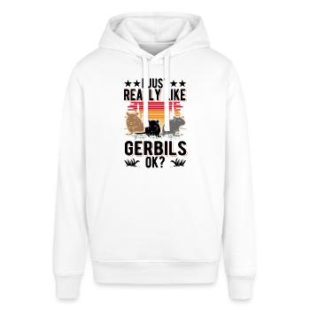 J’aime vraiment gerbilles, d’accord? Gerbille - Sweat à capuche SOUNDER Stanley/Stella Unisexe - blanc - Devant - Alina (178cm) & Michal (187cm)