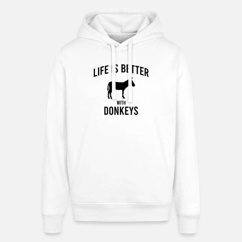 Dicton de l’âne - Sweat à capuche SOUNDER Stanley/Stella Unisexe - blanc