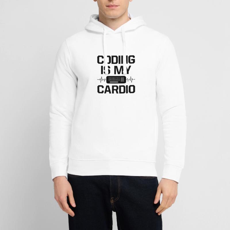Coding Is My Cardio Programming Coder Computer Gee Stanley/Stella Unisex Hoodie SOUNDER