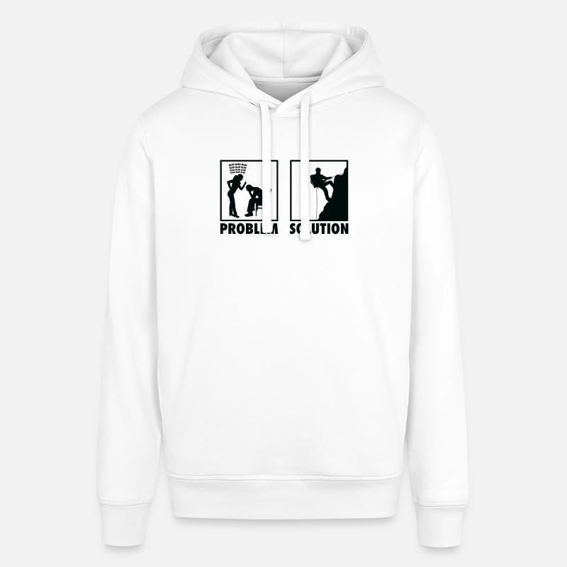 Mountain Climbing Mountain Climber Statement - Stanley/Stella Unisex Hoodie SOUNDER - Weiß