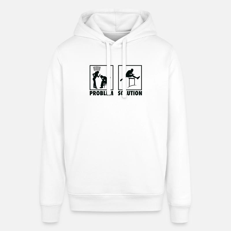Athletics Athletes Statement Problem Solution. - Stanley/Stella SOUNDER Unisex Hoodie - white