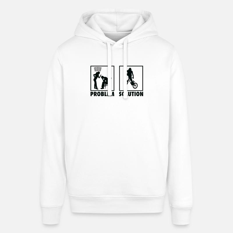 BMX Bikers Statement Problem Solution. - Stanley/Stella Unisex Hoodie SOUNDER - Weiß