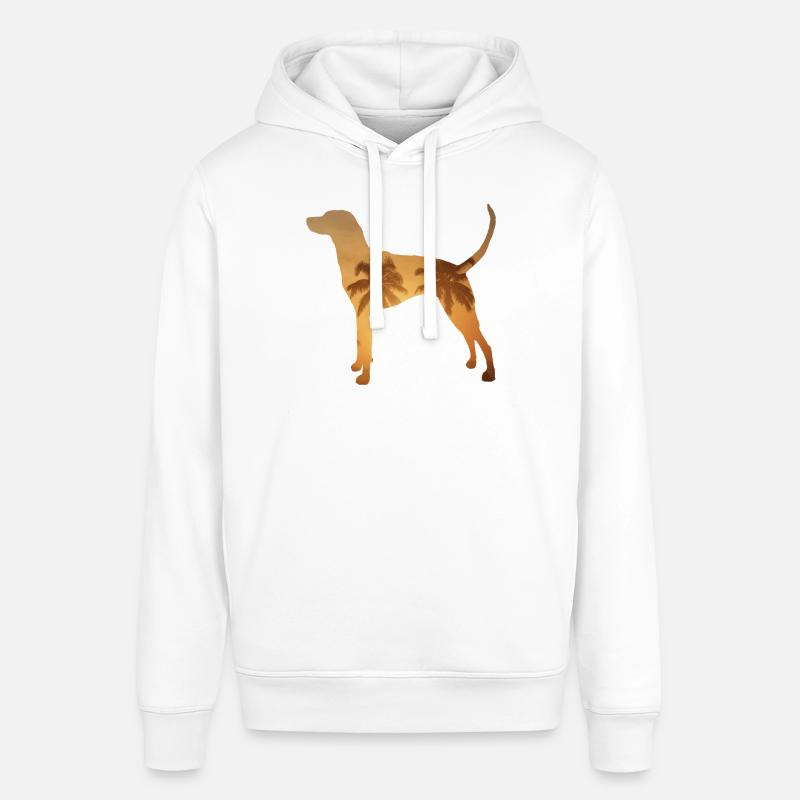 Plage d’été - Redbone Coonhound - Sweat à capuche SOUNDER Stanley/Stella Unisexe - blanc