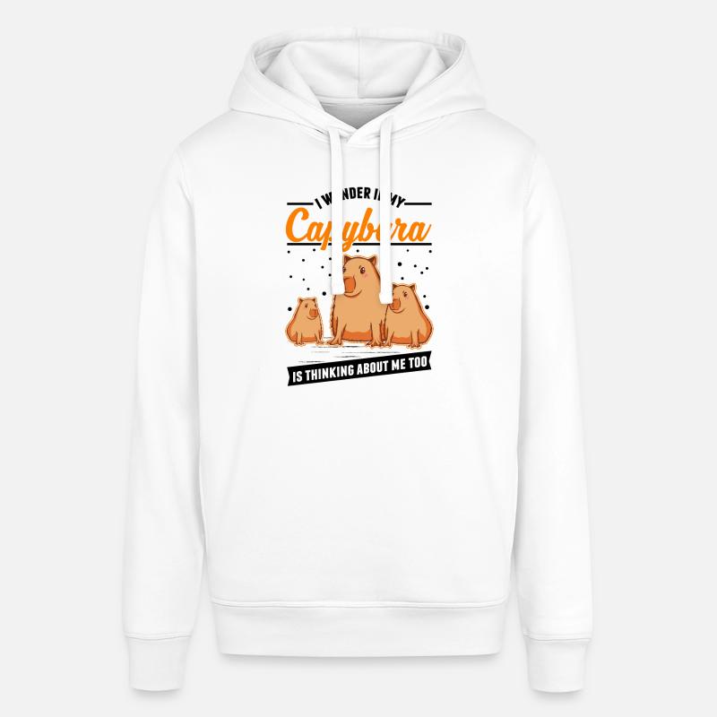 Capybara Cadeau Capybara Capibara - Sweat à capuche SOUNDER Stanley/Stella Unisexe - blanc
