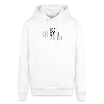 Eisbaden Gesundes Kaltes Eisschwimmen Kaltes - Stanley/Stella Unisex Hoodie SOUNDER - Weiß - Vorne - Alina (178cm) & Michal (187cm)