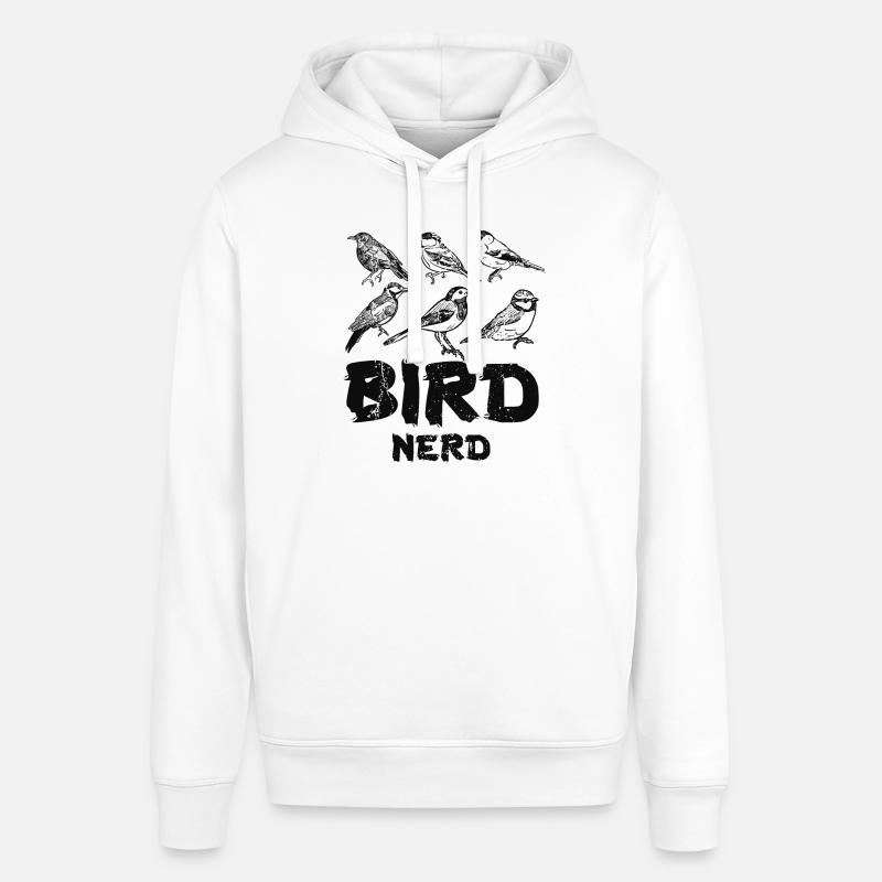 Observation des oiseaux Nerd - Sweat à capuche SOUNDER Stanley/Stella Unisexe - blanc