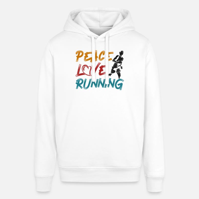 Running Runner Semi-Marathon - Sweat à capuche SOUNDER Stanley/Stella Unisexe - blanc
