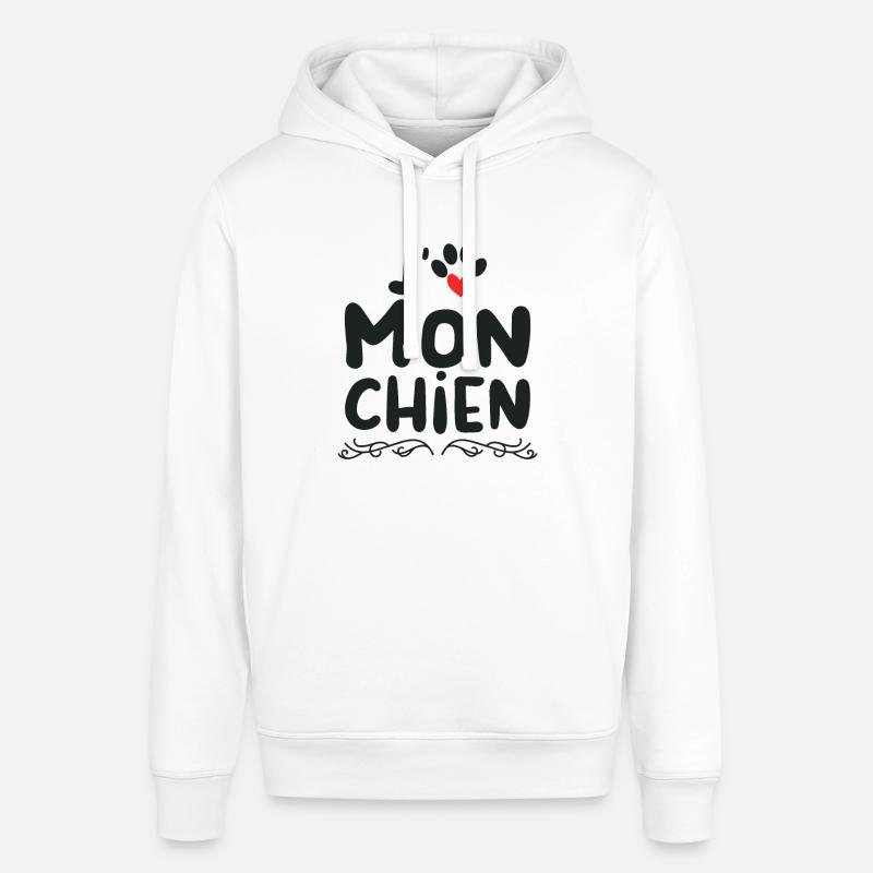 J aime mon chien - Sweat à capuche SOUNDER Stanley/Stella Unisexe - blanc