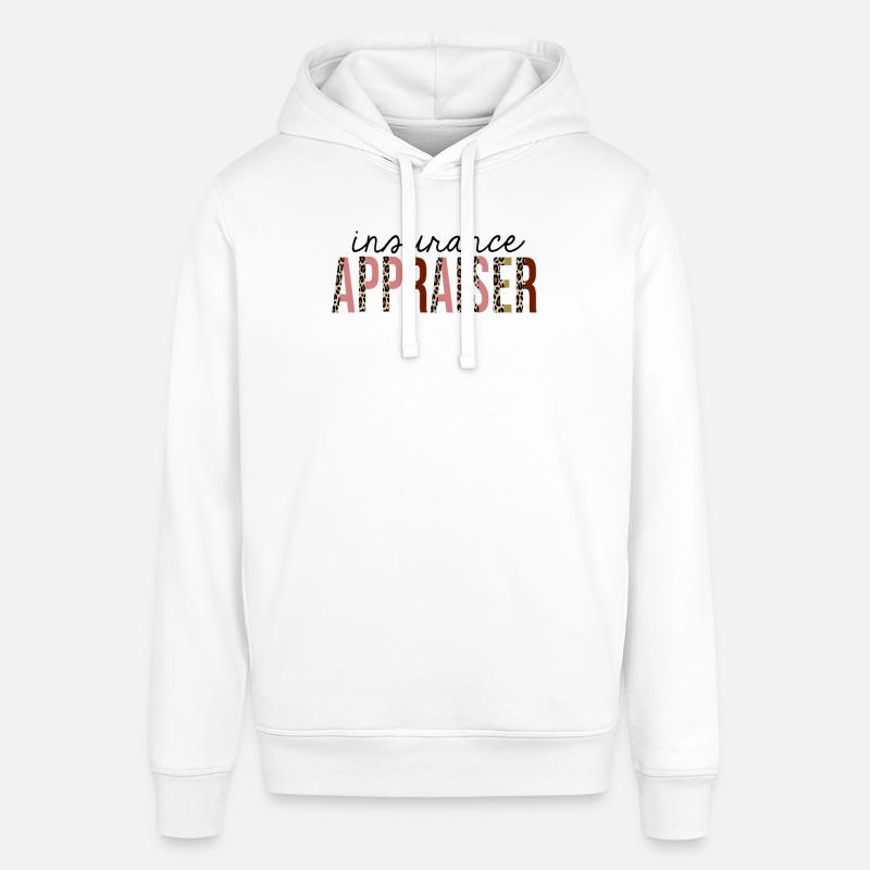 Évaluateur d’assurance Leopard Print Drôle - Sweat à capuche SOUNDER Stanley/Stella Unisexe - blanc