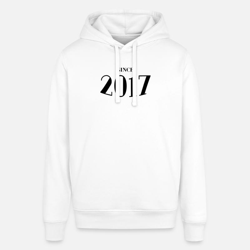 Drôle d’anniversaire depuis 2017 - Sweat à capuche SOUNDER Stanley/Stella Unisexe - blanc